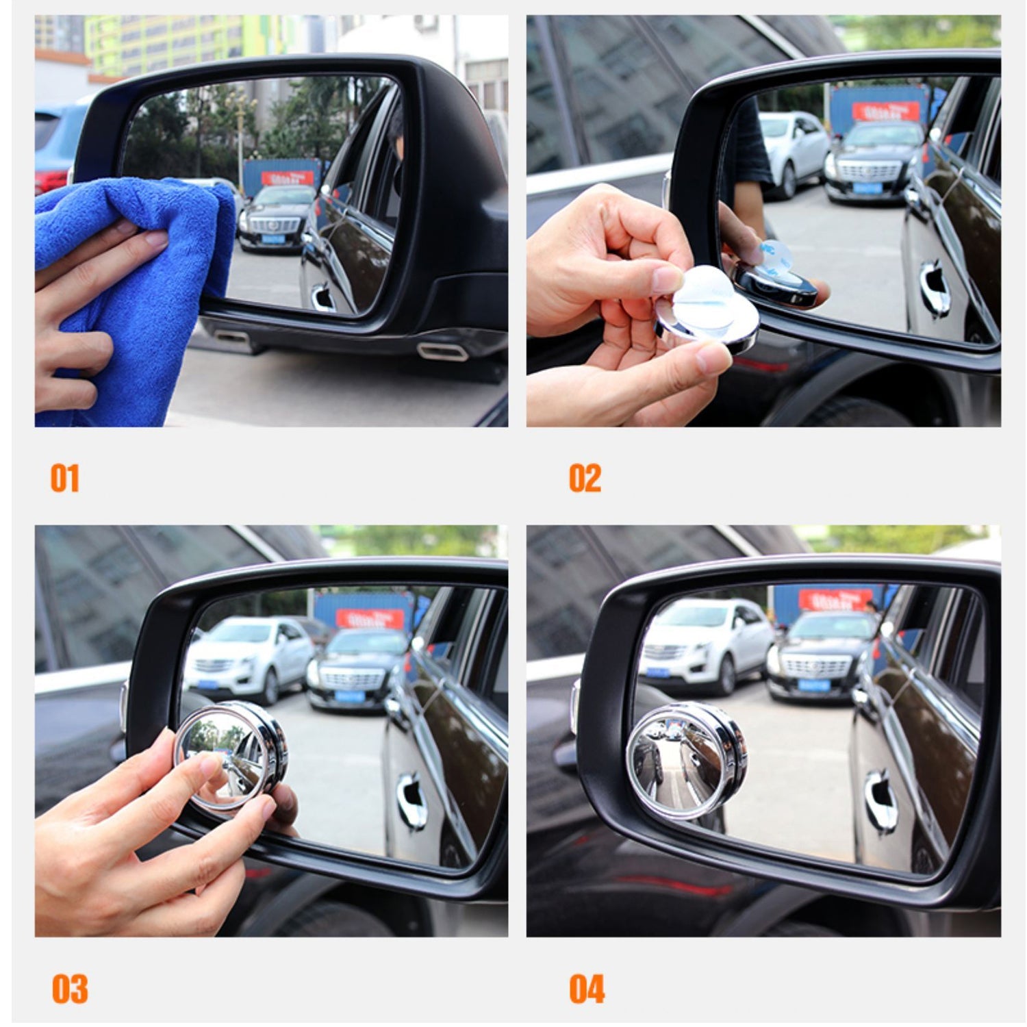 Car Blind Spot Side Mirror Round HD Glass Blind spot Mirror (2 Pc) Car Blind Spot Side Mirror Round HD Glass Blind spot Mirror (2 Pc)